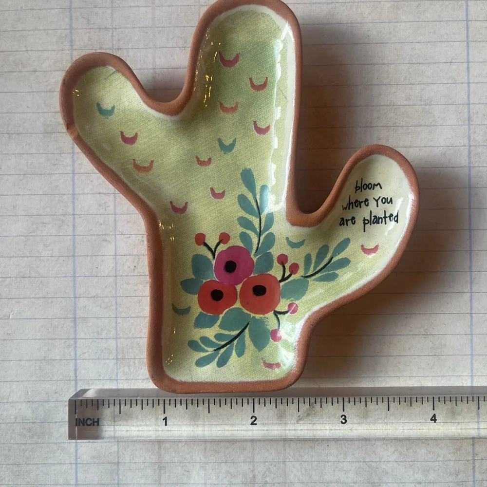 Natural Life Cactus Santa Fe Trinket Dish - Picture 10 of 10